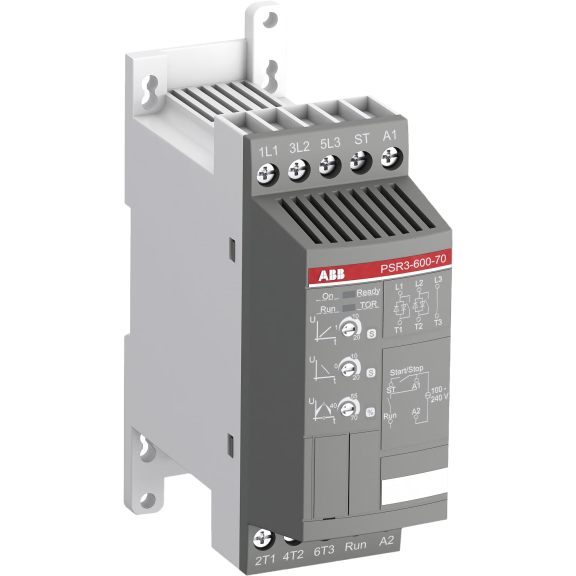 ABB 1SFA896103R7000, PSR3-600-70, PSR Serisi, 1.5 kW, 3.9 Amper, Yumuşak Yolverici(SoftStarter)
