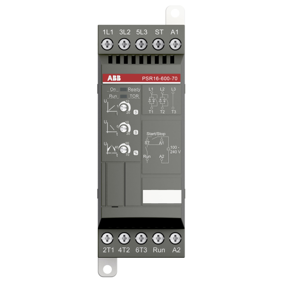 ABB 1SFA896107R7000, PSR16-600-70, PSR Serisi, 7.5 kW, 16 Amper, Yumuşak Yolverici(SoftStarter)