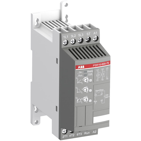 ABB 1SFA896107R7000, PSR16-600-70, PSR Serisi, 7.5 kW, 16 Amper, Yumuşak Yolverici(SoftStarter)