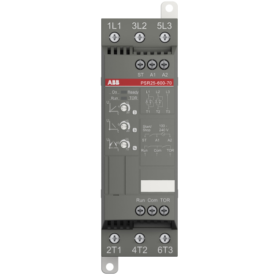 ABB 1SFA896108R7000, PSR25-600-70, PSR Serisi, 11 kW, 25 Amper, Yumuşak Yolverici(SoftStarter)