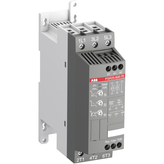 ABB 1SFA896108R7000, PSR25-600-70, PSR Serisi, 11 kW, 25 Amper, Yumuşak Yolverici(SoftStarter)