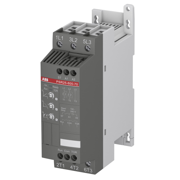 ABB 1SFA896108R7000, PSR25-600-70, PSR Serisi, 11 kW, 25 Amper, Yumuşak Yolverici(SoftStarter)