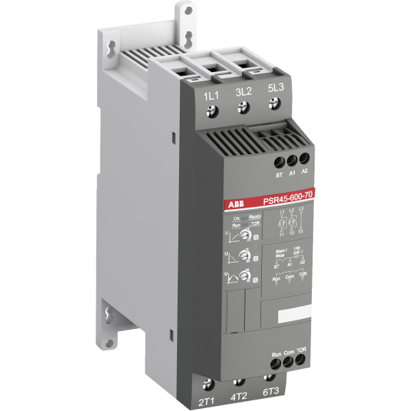 ABB 1SFA896111R7000, PSR45-600-70, PSR Serisi, 22 kW, 45 Amper, Yumuşak Yolverici(SoftStarter)