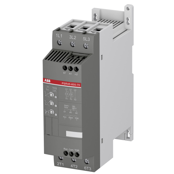 ABB 1SFA896111R7000, PSR45-600-70, PSR Serisi, 22 kW, 45 Amper, Yumuşak Yolverici(SoftStarter)