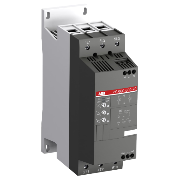 ABB 1SFA896112R7000, PSR60-600-70, PSR Serisi, 30 kW, 60 Amper, Yumuşak Yolverici(SoftStarter)