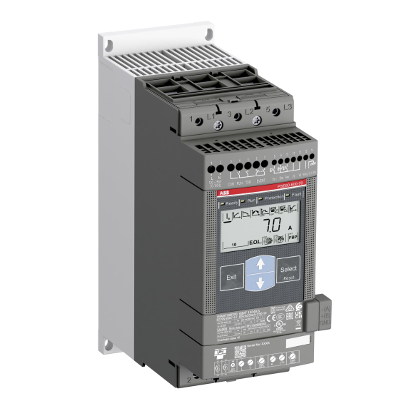 ABB 1SFA897106R7000, PSE60-600-70, PSE Serisi, 30 kW, 60 Amper, Yumuşak Yolverici(SoftStarter)