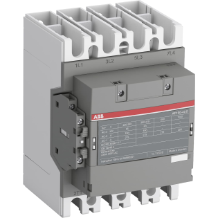 ABB 1SFL487102R1111, AF190-40-11, AF Serisi, 190 Amper AC-3, 275 Amper AC-1, 4 Kutuplu, Kontaktör, 24-60 Volt AC/DC, 1NA+1NK
