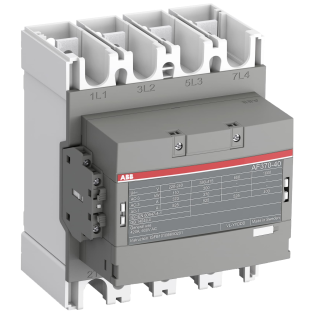ABB 1SFL607102R1111, AF370-40-11, AF Serisi, 370 Amper AC-3, 525 Amper AC-1, 4 Kutuplu, Kontaktör, 24-60 Volt AC/DC, 1NA+1NK