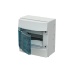 ABB 1SL1201A00, MISTRAL65, 8 Modül, Şeffaf Kapaklı, Halojen Free, Sıvaüstü Sigorta Kutusu, 232x250x154mm