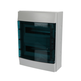 ABB 1SL1204A00, MISTRAL65, 24 Modül,  2 Sıralı, Şeffaf Kapaklı, Halojen Free, Sıvaüstü Sigorta Kutusu, 320x435x155mm