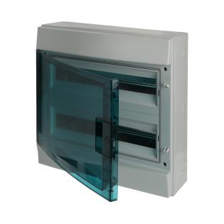 ABB 1SL1205A00, MISTRAL65, 36 Modül,  2 Sıralı, Şeffaf Kapaklı, Halojen Free, Sıvaüstü Sigorta Kutusu, 430x435x155mm