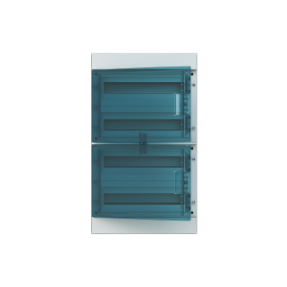 ABB 1SL1209A00, MISTRAL65, 72 Modül,  4 Sıralı, Şeffaf Kapaklı, Halojen Free, Sıvaüstü Sigorta Kutusu, 40x735x155mm