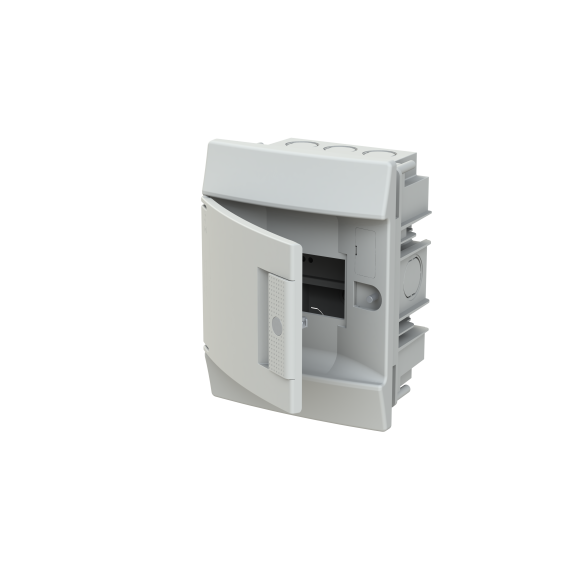 ABB 1SLM004100A1100, MISTRAL41F, 4 Modül, Beyaz Opak Kapaklı, Halojen Free, Sıvaaltı Sigorta Kutusu, 152x202x105mm