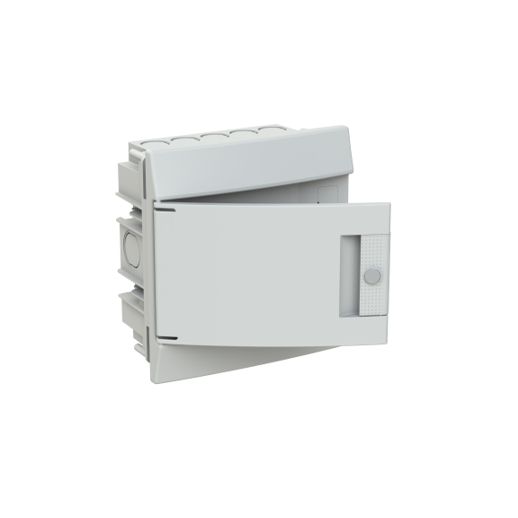 ABB 1SLM004100A1101, MISTRAL41F, 6 Modül, Beyaz Opak Kapaklı, Halojen Free, Sıvaaltı Sigorta Kutusu, 192x202x105mm