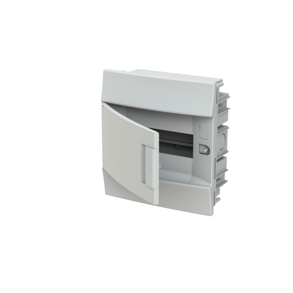 ABB 1SLM004100A1102, MISTRAL41F, 8 Modül, Beyaz Opak Kapaklı, Halojen Free, Sıvaaltı Sigorta Kutusu, 232x250x108mm