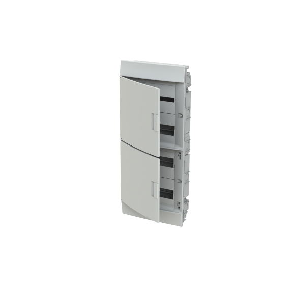 ABB 1SLM004100A1108, MISTRAL41F, 48 Modül, 4 Sıralı, Beyaz Opak Kapaklı, Halojen Free, Sıvaaltı Sigorta Kutusu, 320x735x108mm