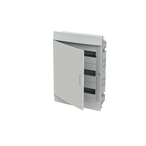 ABB 1SLM004100A1109, MISTRAL41F, 54 Modül, 3 Sıralı, Beyaz Opak Kapaklı, Halojen Free, Sıvaaltı Sigorta Kutusu, 430x600x128mm