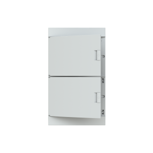 ABB 1SLM004100A1110, MISTRAL41F, 72 Modül, 4 Sıralı, Beyaz Opak Kapaklı, Halojen Free, Sıvaaltı Sigorta Kutusu, 430x735x128mm