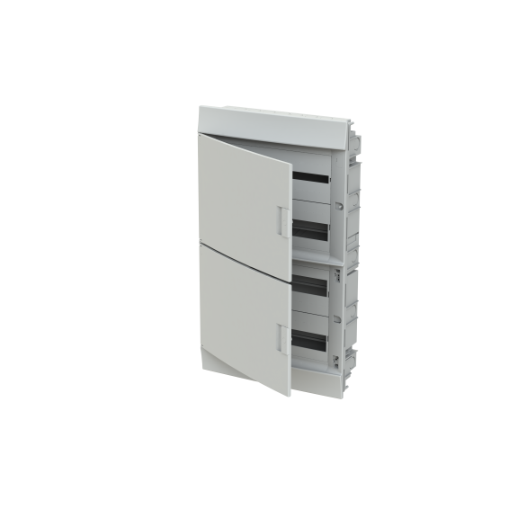 ABB 1SLM004100A1110, MISTRAL41F, 72 Modül, 4 Sıralı, Beyaz Opak Kapaklı, Halojen Free, Sıvaaltı Sigorta Kutusu, 430x735x128mm