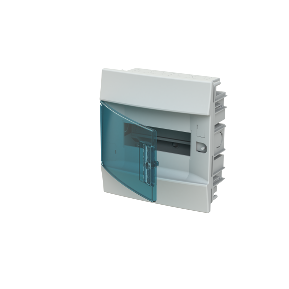 ABB 1SLM004100A1202, MISTRAL41F, 8 Modül, Şeffaf Kapaklı, Halojen Free, Sıvaaltı Sigorta Kutusu, 232x250x108mm