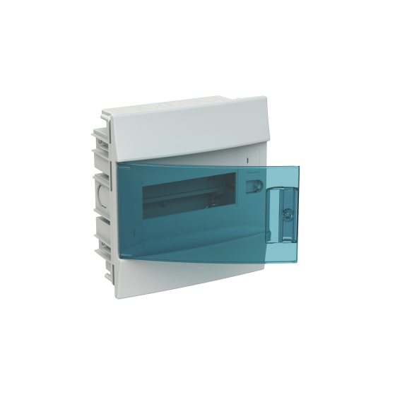 ABB 1SLM004100A1202, MISTRAL41F, 8 Modül, Şeffaf Kapaklı, Halojen Free, Sıvaaltı Sigorta Kutusu, 232x250x108mm