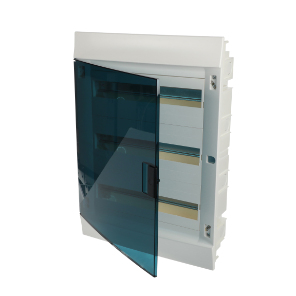 ABB 1SLM004100A1209, MISTRAL41F, 54 Modül,  3 Sıralı, Şeffaf Kapaklı, Halojen Free, Sıvaaltı Sigorta Kutusu, 430x600x128mm