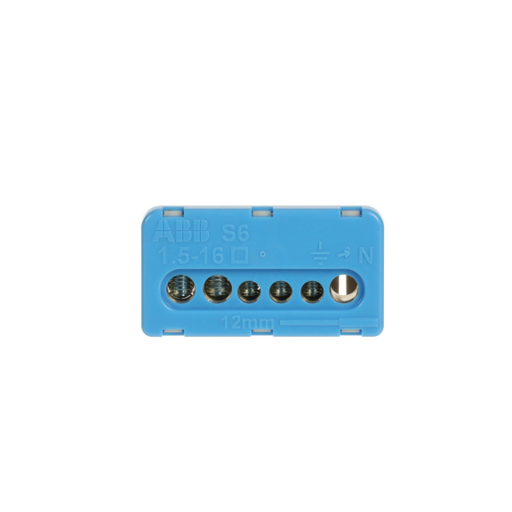 ABB 1SPE007715F0731, MISTRAL, Sigorta Kutuları için Nötr Terminal Bloğu, 3x16mm+3x6mm, Vidalı