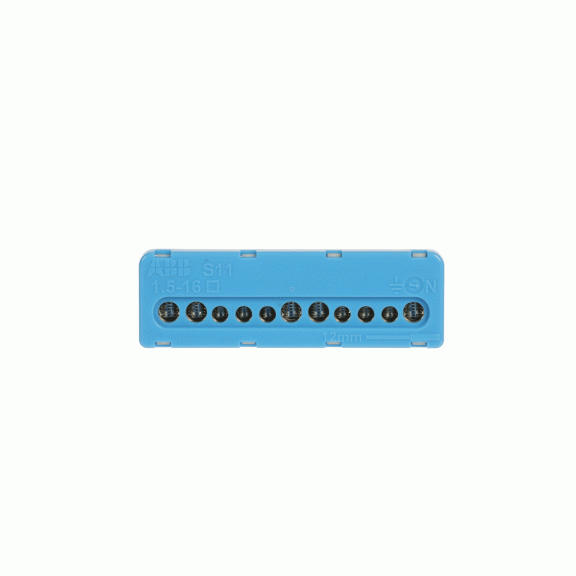 ABB 1SPE007715F0732, MISTRAL, Sigorta Kutuları için Nötr Terminal Bloğu, 5x16mm+6x6mm, Vidalı