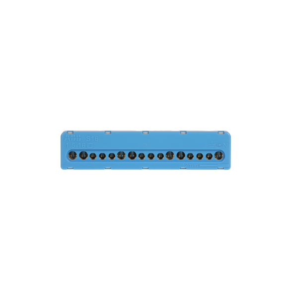 ABB 1SPE007715F0733, MISTRAL, Sigorta Kutuları için Nötr Terminal Bloğu, 7x16mm+9x6mm, Vidalı