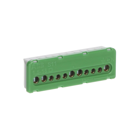 ABB 1SPE007715F0742, MISTRAL, Sigorta Kutuları için Topraklama Terminal Bloğu, 5x16mm+6x6mm, Vidalı