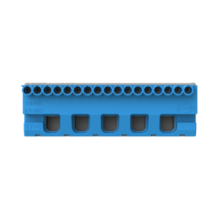 ABB 1SPE007715F9706, MISTRAL, Sigorta Kutuları için Nötr Terminal Bloğu, 17x1,5-4mm²+5x25mm², Yaylı