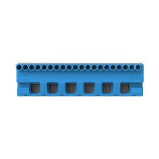 ABB 1SPE007715F9707, MISTRAL, Sigorta Kutuları için Nötr Terminal Bloğu, 20x1,5-4mm²+6x25mm², Yaylı