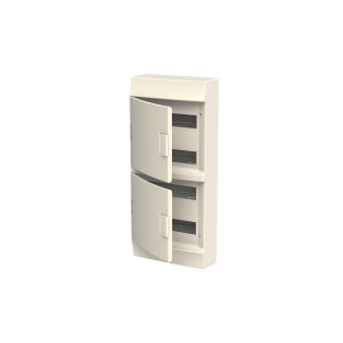 ABB 1SPE007717F0710, MISTRAL41W, 48 Modül, 4 Sıralı, Beyaz Opak Kapaklı, Halojen Free, Sıvaüstü Sigorta Kutusu, 292x656x120mm