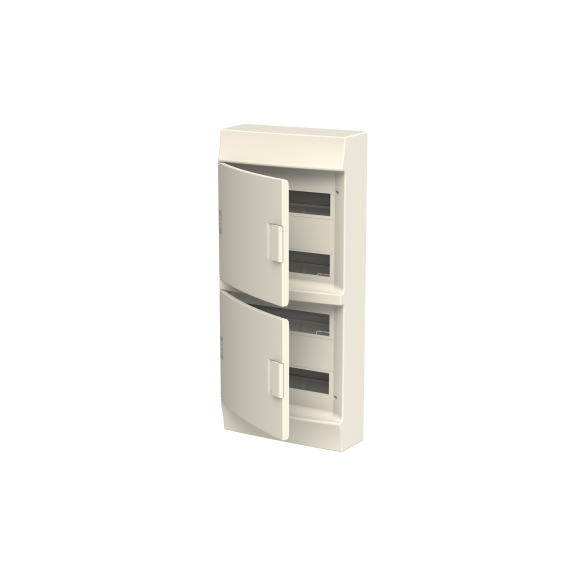 ABB 1SPE007717F0710, MISTRAL41W, 48 Modül, 4 Sıralı, Beyaz Opak Kapaklı, Halojen Free, Sıvaüstü Sigorta Kutusu, 292x656x120mm
