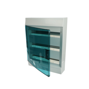 ABB 1SPE007717F1020, MISTRAL41W, 54 Modül,  3 Sıralı, Şeffaf Kapaklı, Halojen Free, Sıvaüstü Sigorta Kutusu, 382x507x120mm