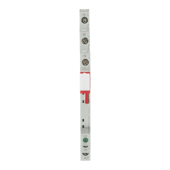 ABB 1SVR405521R3100, CR-S012/024VADC1SS, Slim Röleler için Yedek Soket, 12-24 Volt DC, 1 K/A Kontaklı, LED’li
