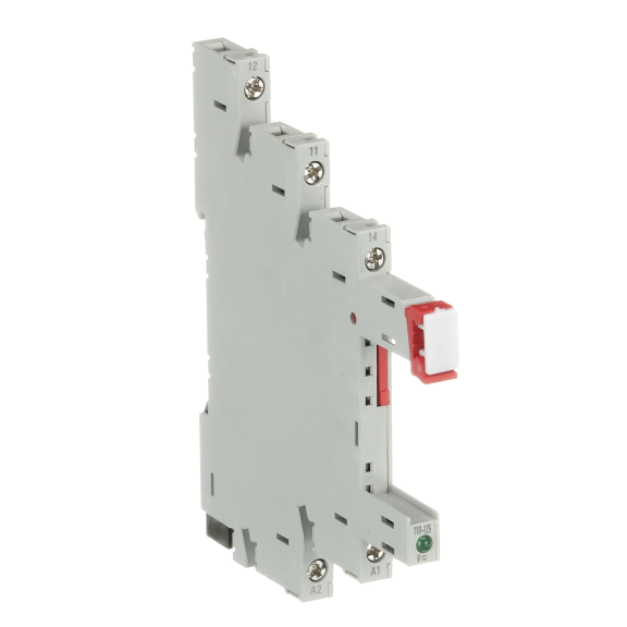 ABB 1SVR405521R6100, CR-S110/125VADC1SS, Slim Röleler için Yedek Soket, 110-125 Volt DC, 1 K/A Kontaklı, LED’li