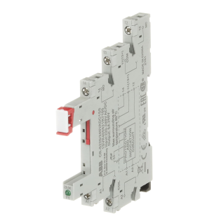 ABB 1SVR405521R7100, CR-S220/240VADC1SS, Slim Röleler için Yedek Soket, 220-240 Volt DC, 1 K/A Kontaklı, LED’li