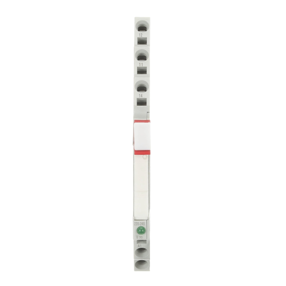 ABB 1SVR405541R7210, CR-S230VADC1CRZ, 6 Amper, 230 Volt AC/DC, 1 K/A Kontaklı, Slim Röle, LED’li, Koruma Devreli, Yay Bağlantılı