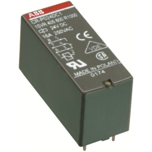 ABB 1SVR405601R6000, CR-P048DC2, 8 Amper, 48 Volt DC, 2 K/A Kontaklı, 8 Pinli, Soketli Röle