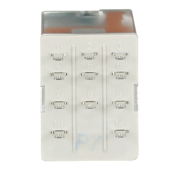 ABB 1SVR405612R1000, CR-M024DC3, 10 Amper, 24 Volt DC, 3 K/A Kontaklı, 11 Pinli, Soketli Röle, Test Butonlu