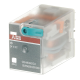 ABB 1SVR405612R1000, CR-M024DC3, 10 Amper, 24 Volt DC, 3 K/A Kontaklı, 11 Pinli, Soketli Röle, Test Butonlu
