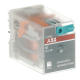 ABB 1SVR405612R1000, CR-M024DC3, 10 Amper, 24 Volt DC, 3 K/A Kontaklı, 11 Pinli, Soketli Röle, Test Butonlu