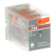ABB 1SVR405612R3000, CR-M230AC3, 10 Amper, 230 Volt AC, 3 K/A Kontaklı, 11 Pinli, Soketli Röle, Test Butonlu