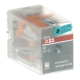 ABB 1SVR405613R1000, CR-M024DC4, 6 Amper, 24 Volt DC, 4 K/A Kontaklı, 14 Pinli, Soketli Röle, Test Butonlu