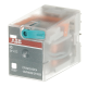 ABB 1SVR405613R1000, CR-M024DC4, 6 Amper, 24 Volt DC, 4 K/A Kontaklı, 14 Pinli, Soketli Röle, Test Butonlu