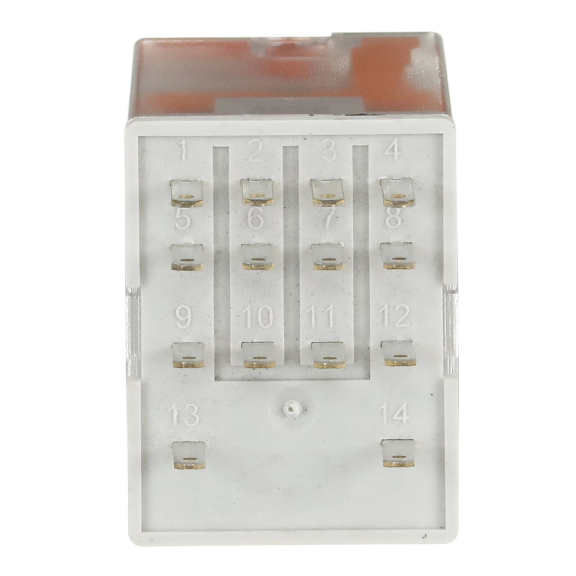 ABB 1SVR405613R3000, CR-M230AC4, 6 Amper, 230 Volt AC, 4 K/A Kontaklı, 14 Pinli, Soketli Röle, Test Butonlu