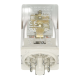 ABB 1SVR405621R0000, CR-U024AC2, 10 Amper, 24 Volt AC, 2 K/A Kontaklı, 8 Silindirik Pinli, Soketli Röle, Test Butonlu