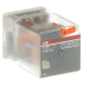ABB 1SVR405621R0000, CR-U024AC2, 10 Amper, 24 Volt AC, 2 K/A Kontaklı, 8 Silindirik Pinli, Soketli Röle, Test Butonlu