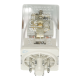 ABB 1SVR405621R6000, CR-U048DC2, 10 Amper, 48 Volt DC, 2 K/A Kontaklı, 8 Silindirik Pinli, Soketli Röle, Test Butonlu